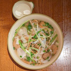 Vegan Pan-Fried Mushroom Pho at CHAYFOOD in Hanoi