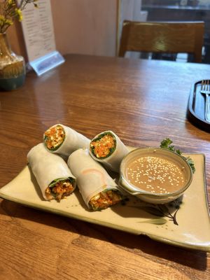 Fresh springrolls  at CHAYFOOD in Hanoi