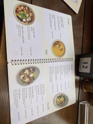 Some of the menu  at CHAYFOOD in Hanoi