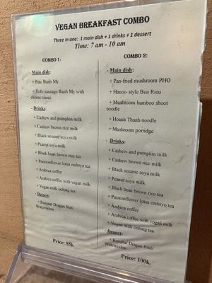 breakfast example   at CHAYFOOD in Hanoi