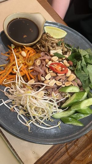 Mixed brown rice noodles  at CHAYFOOD in Hanoi