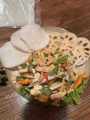 Lotus salad  at CHAYFOOD in Hanoi