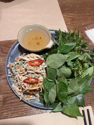 I forget what this is called but you hand wrap these rolls and the flavors were out of this world!  at CHAYFOOD in Hanoi