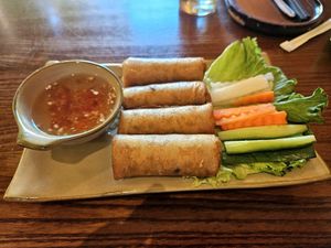 Fried spring rolls at CHAYFOOD in Hanoi