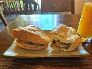 Sausage bahn mi at CHAYFOOD in Hanoi