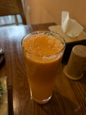 Carrot and Orange Juice at CHAYFOOD in Hanoi
