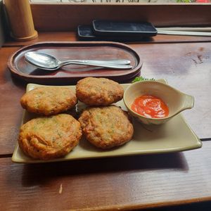 Mushroom sausages at CHAYFOOD in Hanoi