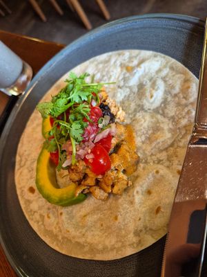 Vegan burrito at CHAYFOOD in Hanoi