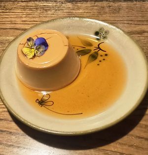 Caramel tofu dessert at CHAYFOOD in Hanoi