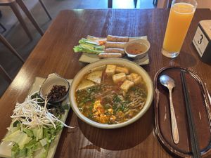 Fried Spring Roll & Hanoi-style Bun Rieu  at CHAYFOOD in Hanoi
