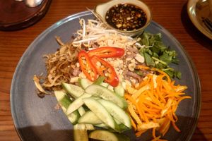 Brown Rice noodles 😋 at CHAYFOOD in Hanoi