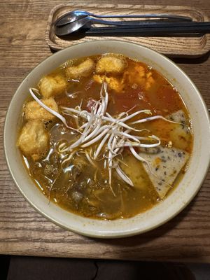 Bun rieu soup - average soup  at CHAYFOOD in Hanoi