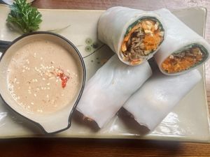 Spring rolls  at CHAYFOOD in Hanoi