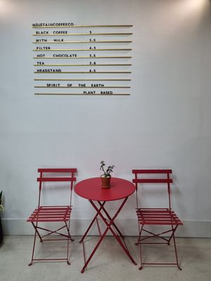 Menu at Sustain Coffee in Hatfield