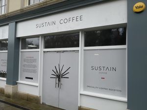 Outside. at Sustain Coffee in Hatfield