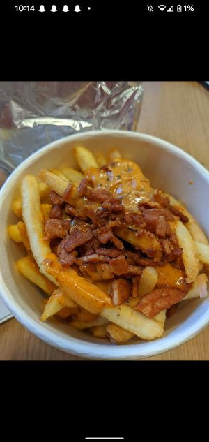 Loaded fries at Fat Hippo in Sheffield