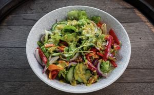 The only place in Prague to have organic salads - raw food  at Vegan House in Prague