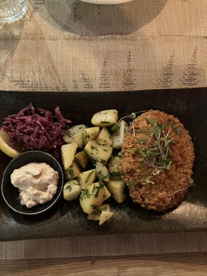 Schnitzel  at Vegan House in Prague