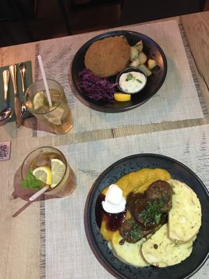 Traditional Czech food!  at Vegan House in Prague