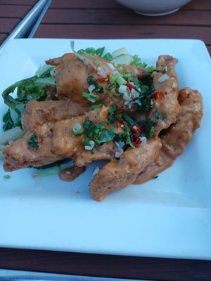 Vegan curry faux ribs at The Pacific Kitchen in Montgomery