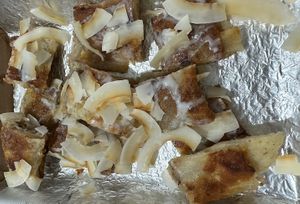 Loti - a bit messy but delicious dessert   at Miss.v in Tel Aviv