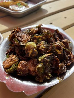 Crispy Brussels Sprouts no chz no tomatoes   at Station No. 3 in St Louis