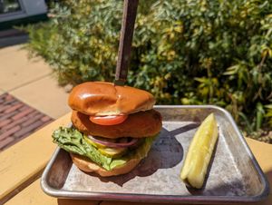 Crispy chick'n sandwich at Station No. 3 in St Louis