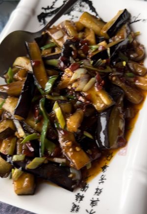 Vegan eggplant  at Shanghai in Akureyri