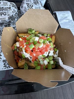 Fries supreme  at Odd Burger in Whitby
