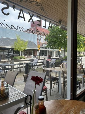 Seating at the front of the restaurant   at Alexa's in Bothell
