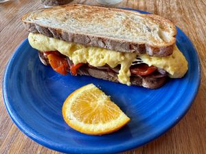Vegan breakfast sandwich   at Alexa's in Bothell