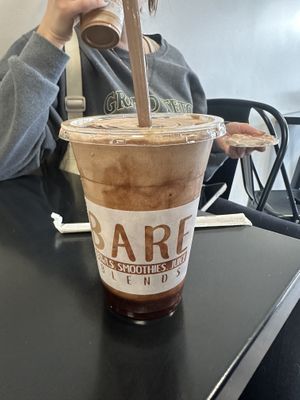 Mudslide smoothie (do not recommend)  at BARE Blends in Clifton Park