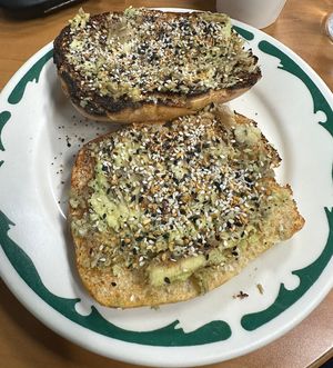 Vegan avocado toastt  at MochaLisa's Caffè in Clifton Park
