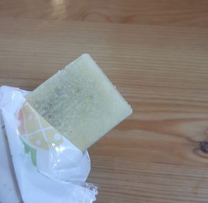 Pineapple cake at Loving Hut - Meditation Center in Ulaanbaatar