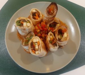 Inchillada at Loving Hut - Meditation Center in Ulaanbaatar