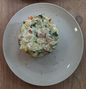 Potato salad at Loving Hut - Meditation Center in Ulaanbaatar