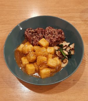 Bulgogi at Loving Hut - Meditation Center in Ulaanbaatar