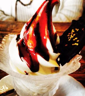 vegan, soy, organic ice cream!!! at Vegans Cafe and Restaurant in Kyoto