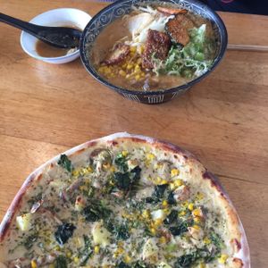 ramen & pizza Vegans Kyoto at Vegans Cafe and Restaurant in Kyoto