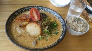 Miso ramen at Vegans Cafe and Restaurant in Kyoto