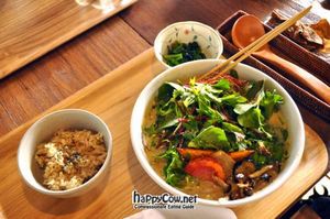 delicious, delicious ramen at Vegans Cafe and Restaurant in Kyoto