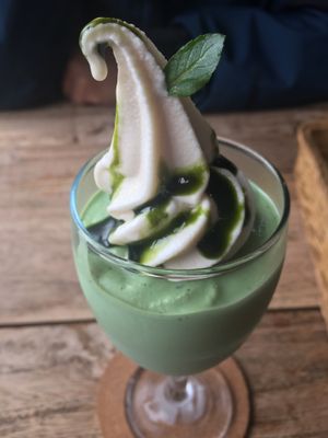 Matcha shake  at Vegans Cafe and Restaurant in Kyoto