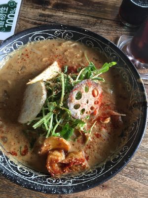 Miso Ramen!  at Vegans Cafe and Restaurant in Kyoto