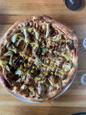 Teriyaki Pizza at Vegans Cafe and Restaurant in Kyoto