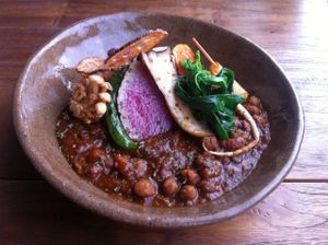Chickpea curry at Vegans Cafe and Restaurant in Kyoto