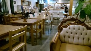 interier of cafe at Vegans Cafe and Restaurant in Kyoto