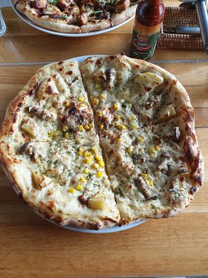 Potatoe pizza at Vegans Cafe and Restaurant in Kyoto