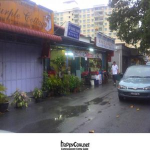 the shop which has green in front  at Thai Vegetarian in Butterworth