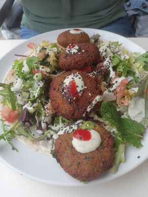 Falafel Wrap at Twist in Mallorca