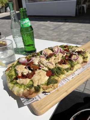 Cashew cheese pinsa   at Twist in Mallorca